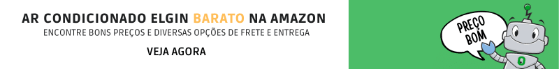 Banner de promoção da Amazon do Ar Condicionado Elgin