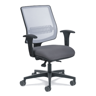 Cadeira Flexform Uni em branco e cinza