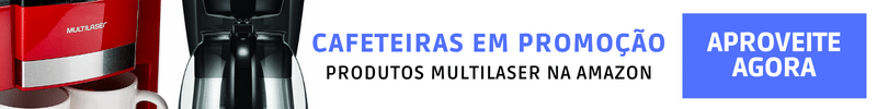 Banner SQÉB de cafeteiras da Multilaser em promoção na Amazon 