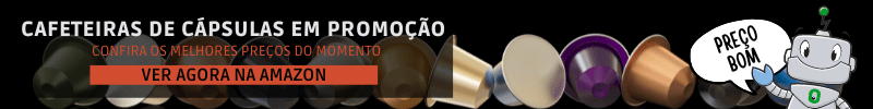 Banner de Promoção da Amazon de cápsulas de café